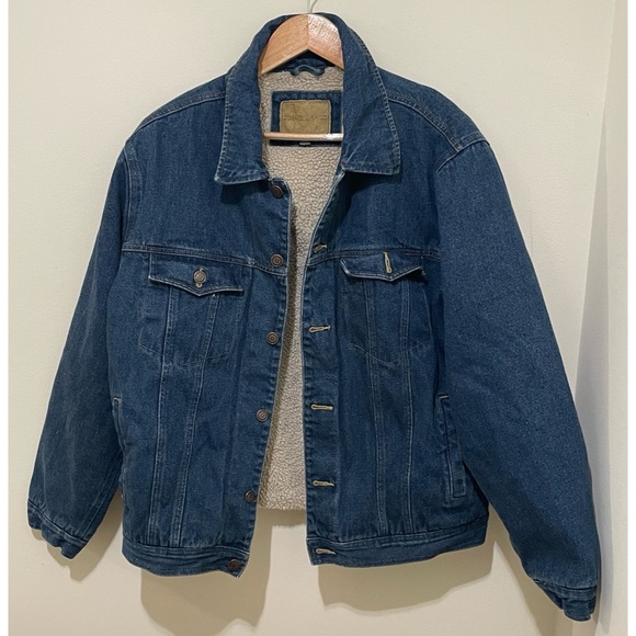 Sonoma Other - Vintage Sherpa Lined Sonoma Denim Jacket Sherpa Lining, Size L